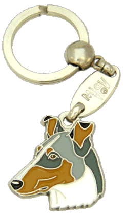 COLLIE DE PELO CORTO AZUL MERLE - Placa grabada, placas identificativas para perros grabadas MjavHov.